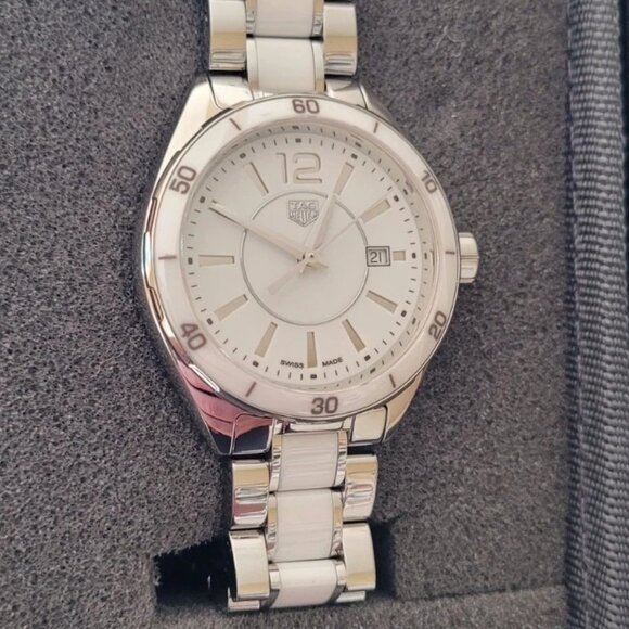 Tag Heuer WBJ141AC.BA0974 Midsize Womens Formula 1 Series Watch White Ceramic - Picture 2 of 16